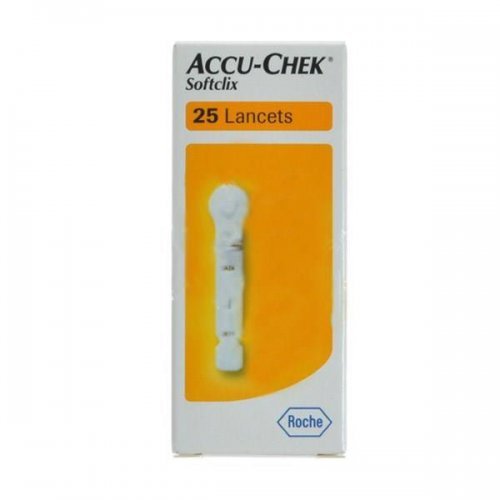 سوزن دستگاه تست قند خون اکیوچک مدل سافت کلیکس  ACCU-CHEK Lancets - SoftClix -  بسته 25 عددی